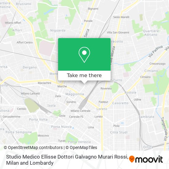 Studio Medico Ellisse Dottori Galvagno Murari Rossi map