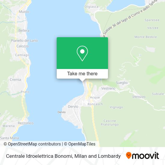 Centrale Idroelettrica Bonomi map