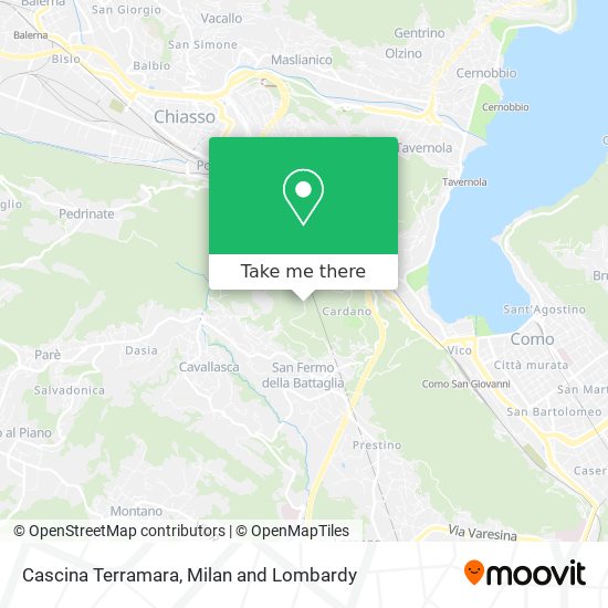 Cascina Terramara map