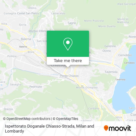 Ispettorato Doganale Chiasso-Strada map