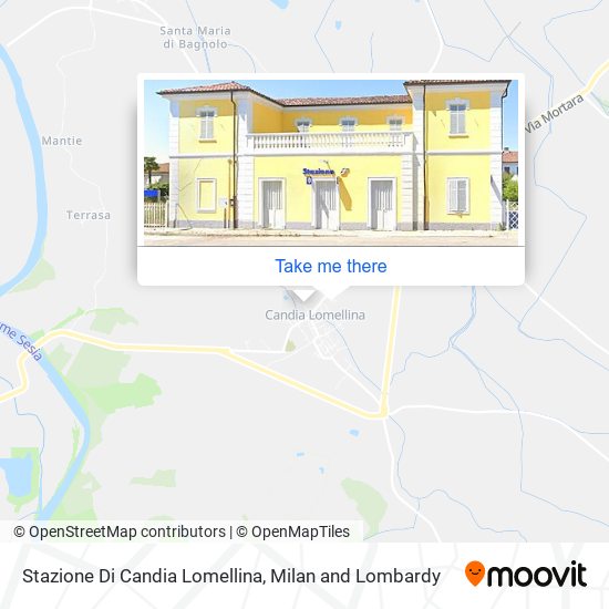 Stazione Di Candia Lomellina map