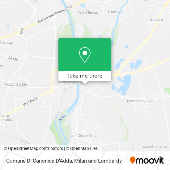 Comune Di Canonica D'Adda map
