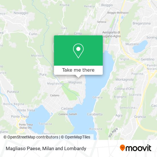 Magliaso Paese map