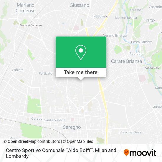 Centro Sportivo Comunale ""Aldo Boffi"" map