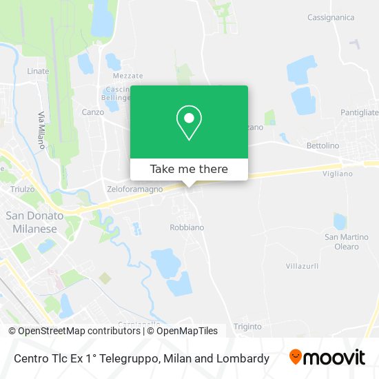 Centro Tlc Ex 1° Telegruppo map