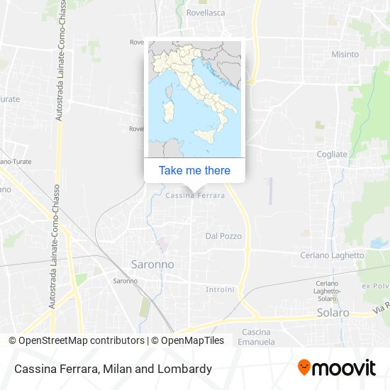 Cassina Ferrara map