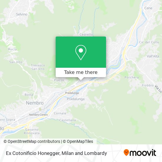 Ex Cotonificio Honegger map