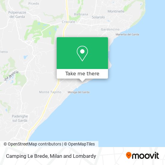 Camping Le Brede map