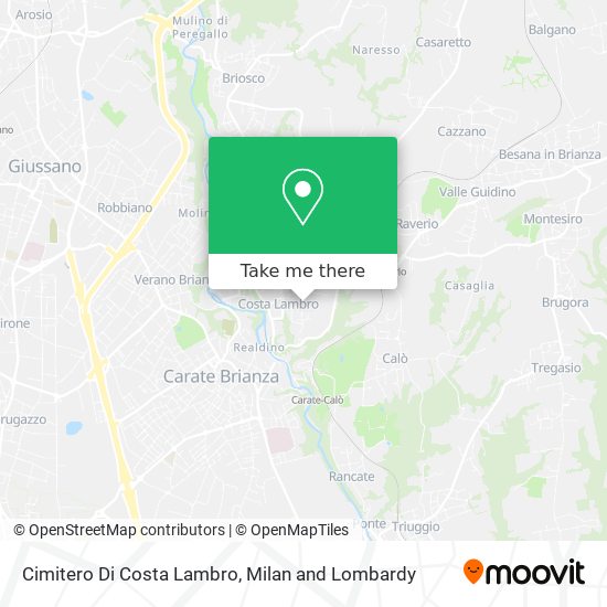 Cimitero Di Costa Lambro map