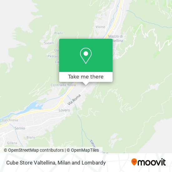 Cube Store Valtellina map