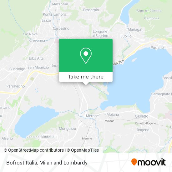 Bofrost Italia map
