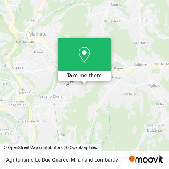 Agriturismo Le Due Querce map