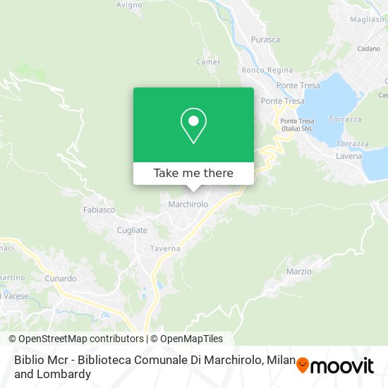 Biblio Mcr - Biblioteca Comunale Di Marchirolo map