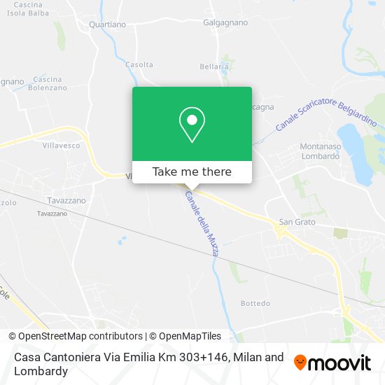 Casa Cantoniera Via Emilia Km 303+146 map