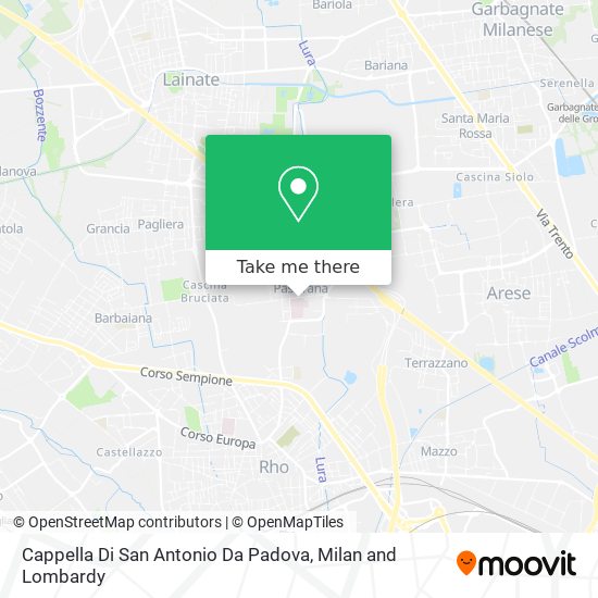Cappella Di San Antonio Da Padova map