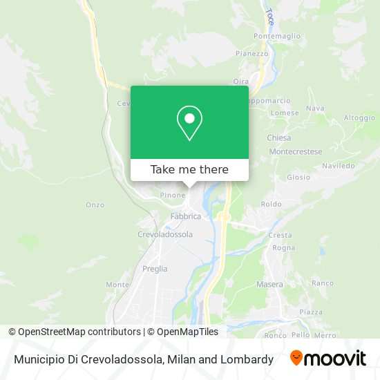 Municipio Di Crevoladossola map