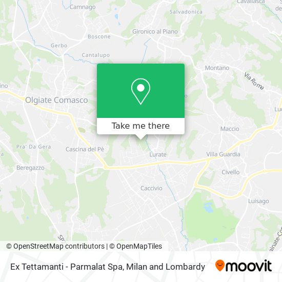 Ex Tettamanti - Parmalat Spa map