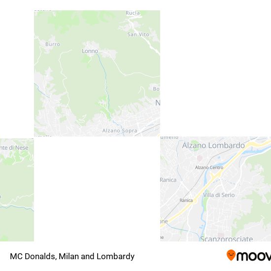 MC Donalds map