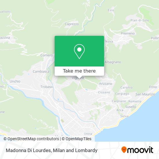 Madonna Di Lourdes map