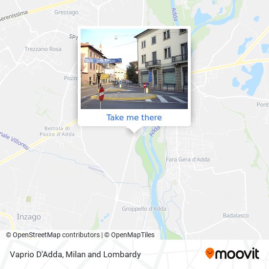 Vaprio D'Adda map