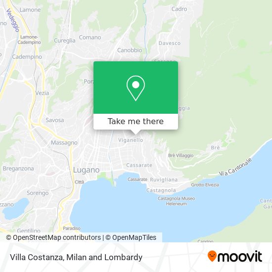 Villa Costanza map