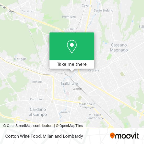 Cotton Wine Food map