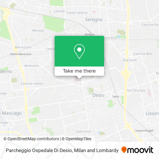Parcheggio Ospedale Di Desio map