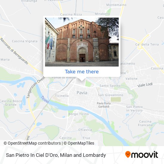 San Pietro In Ciel D'Oro map
