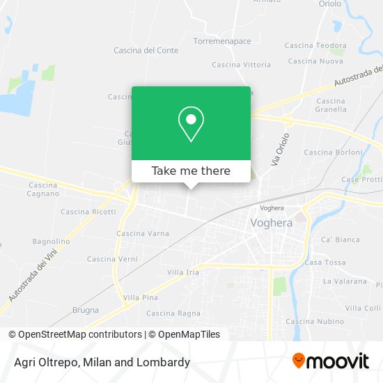 Agri Oltrepo map