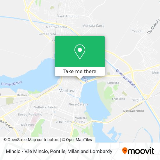 Mincio - V.le Mincio, Pontile map