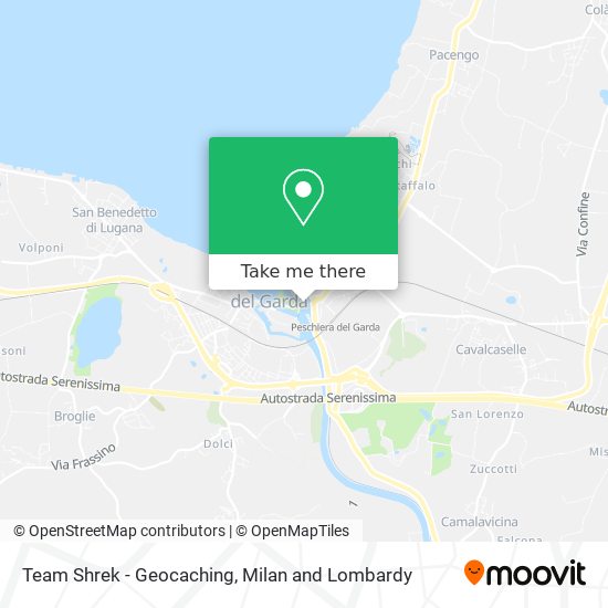 Team Shrek - Geocaching map
