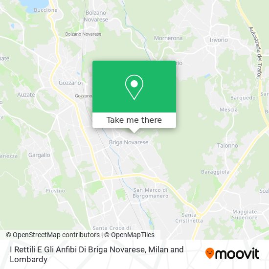 I Rettili E Gli Anfibi Di Briga Novarese map