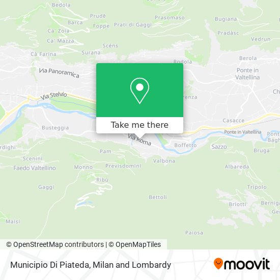 Municipio Di Piateda map