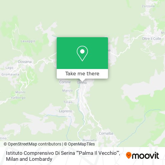 Istituto Comprensivo Di Serina ""Palma Il Vecchio"" map