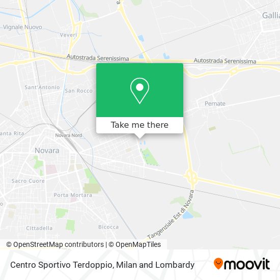 Centro Sportivo Terdoppio map