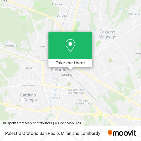 Palestra Oratorio San Paolo map