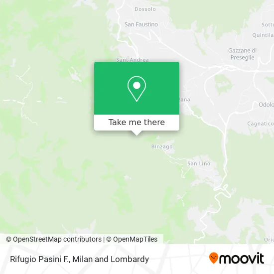 Pasini Refuge map