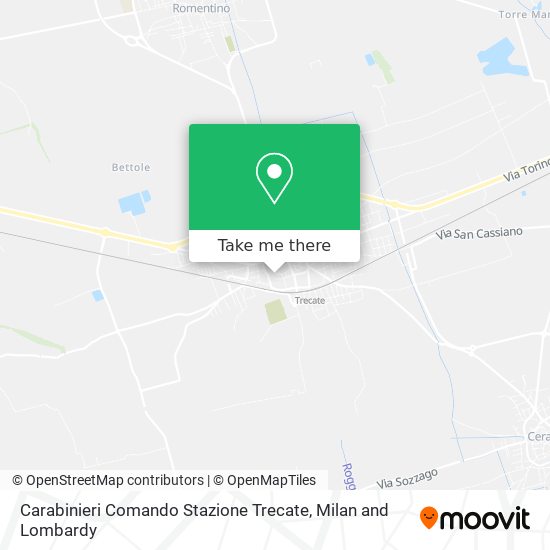 Carabinieri Comando Stazione Trecate map