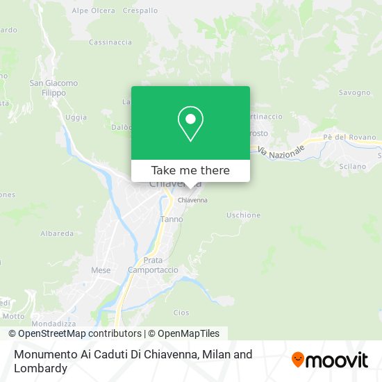 Monumento Ai Caduti Di Chiavenna map