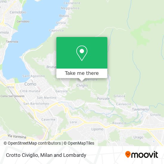 Crotto Civiglio map
