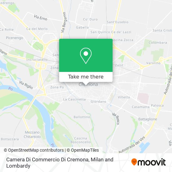 Camera Di Commercio Di Cremona map