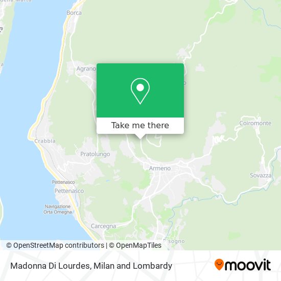 Madonna Di Lourdes map