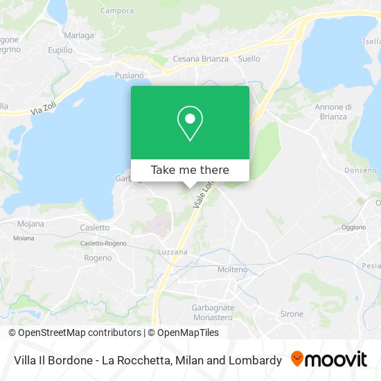 Villa Il Bordone - La Rocchetta map