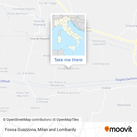 Fossa Guazzona map