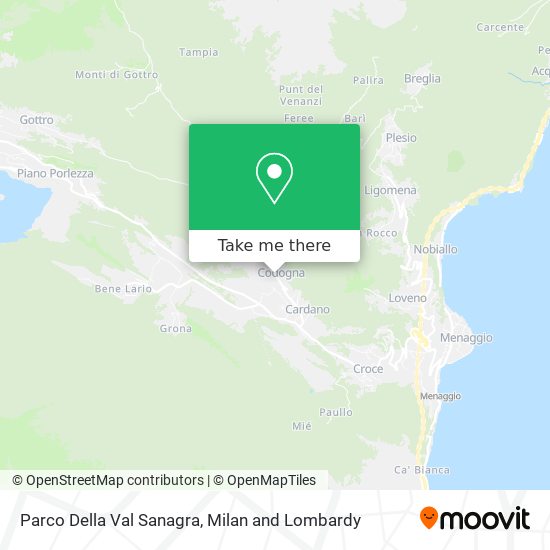 Parco Della Val Sanagra map