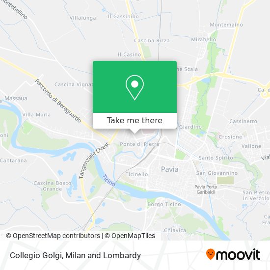 Collegio Golgi map