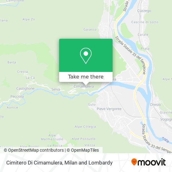 Cimitero Di Cimamulera map