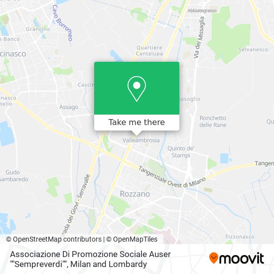 Associazione Di Promozione Sociale Auser ""Sempreverdi"" map