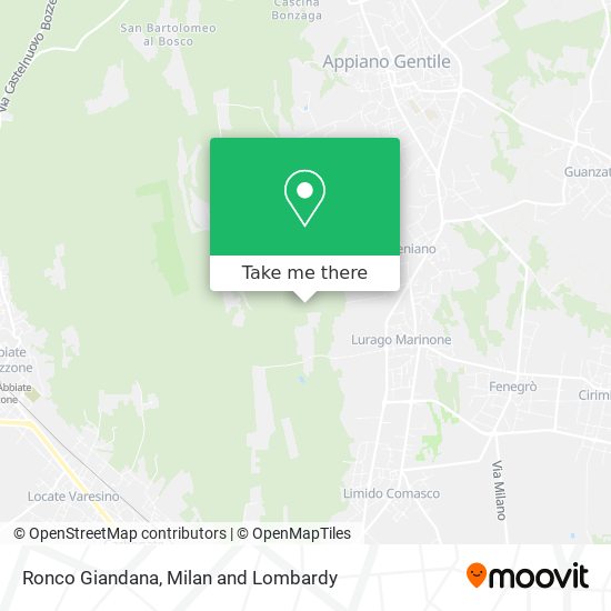 Ronco Giandana map