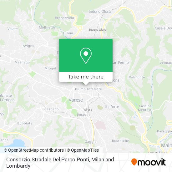 Consorzio Stradale Del Parco Ponti map
